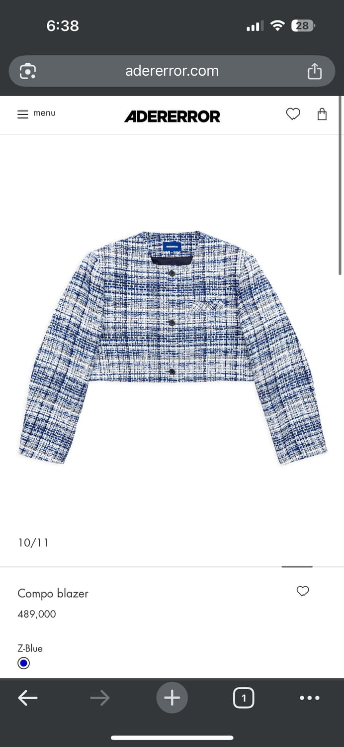 [A3]아더에러 콤포 블레이저 자켓 상품이미지1