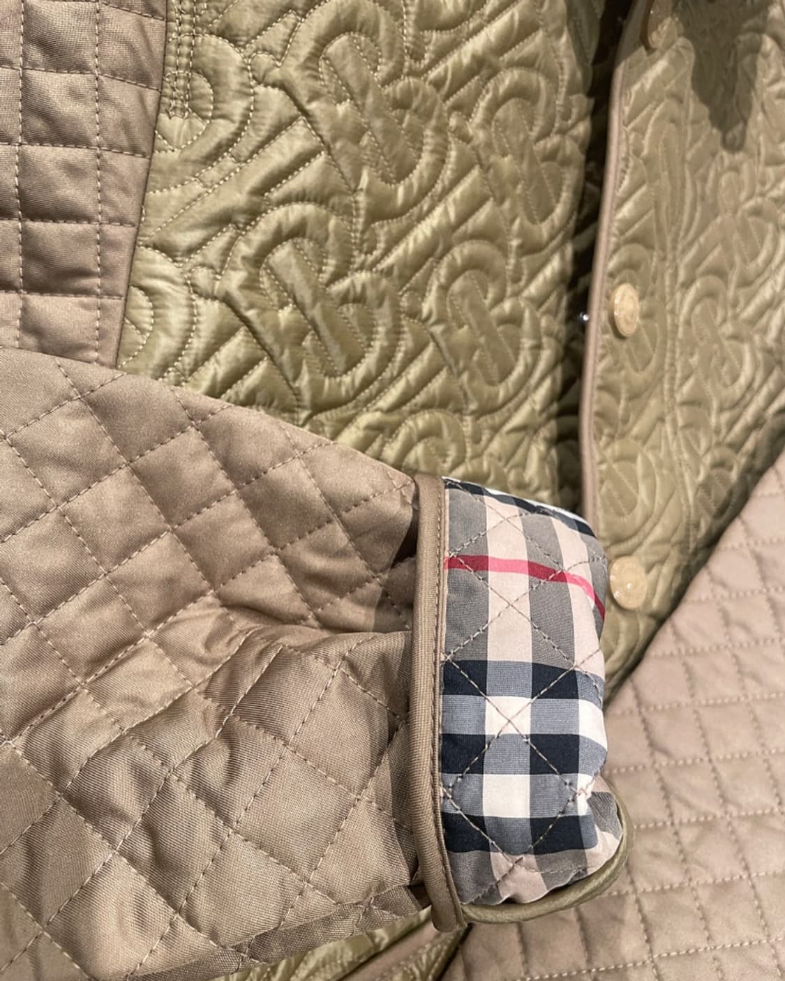 새상품 ㅡ 버버리 퀼팅자켓 55 상품이미지1