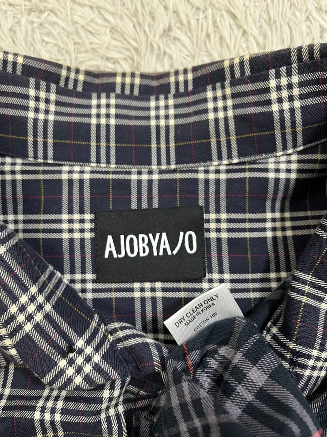 아조바이아조 오버핏 체크믹스 셔츠/#2642 상품이미지6