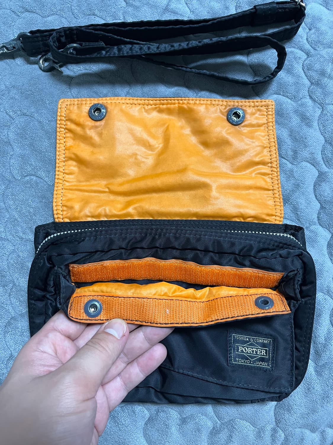 Porter 요시다 포터 탱커 스냅 숄더백 블랙 상품이미지5