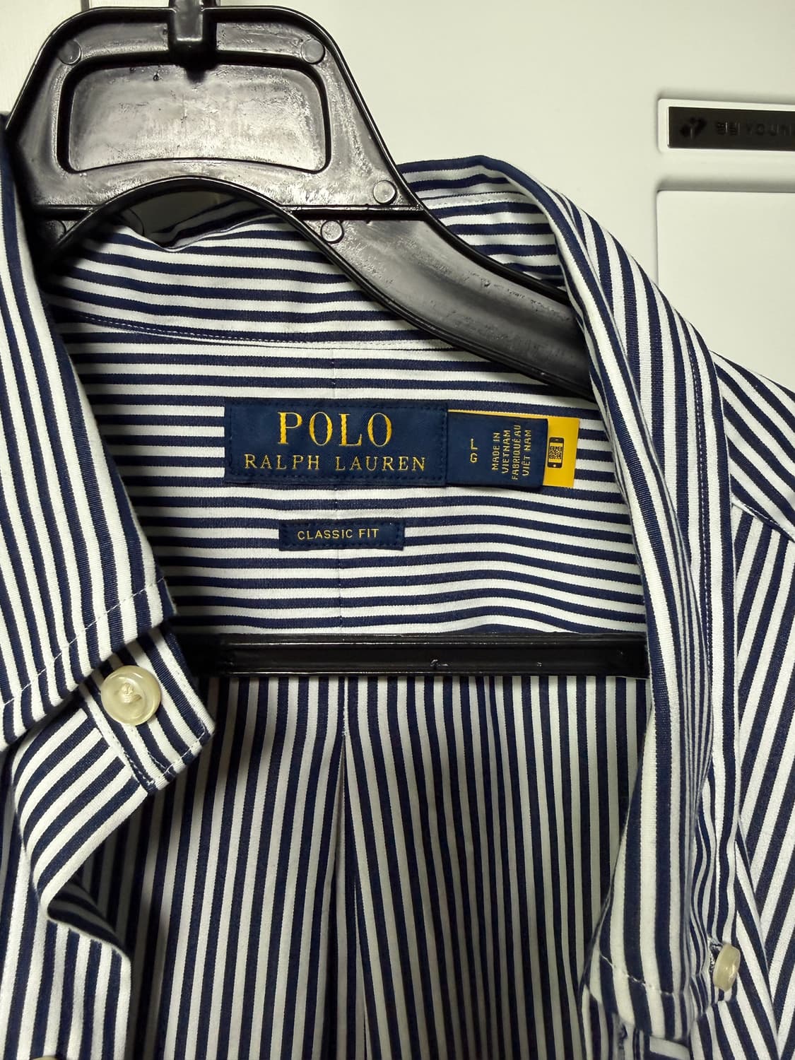 폴로 네이비 스트라이프셔츠클래식핏 상품이미지1