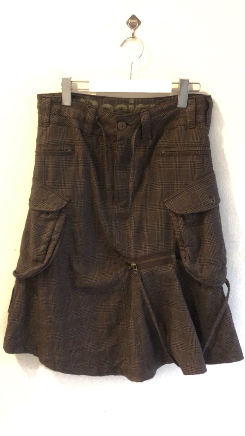 Desigual 데시구알 브라운 체크 스커트 상품이미지1