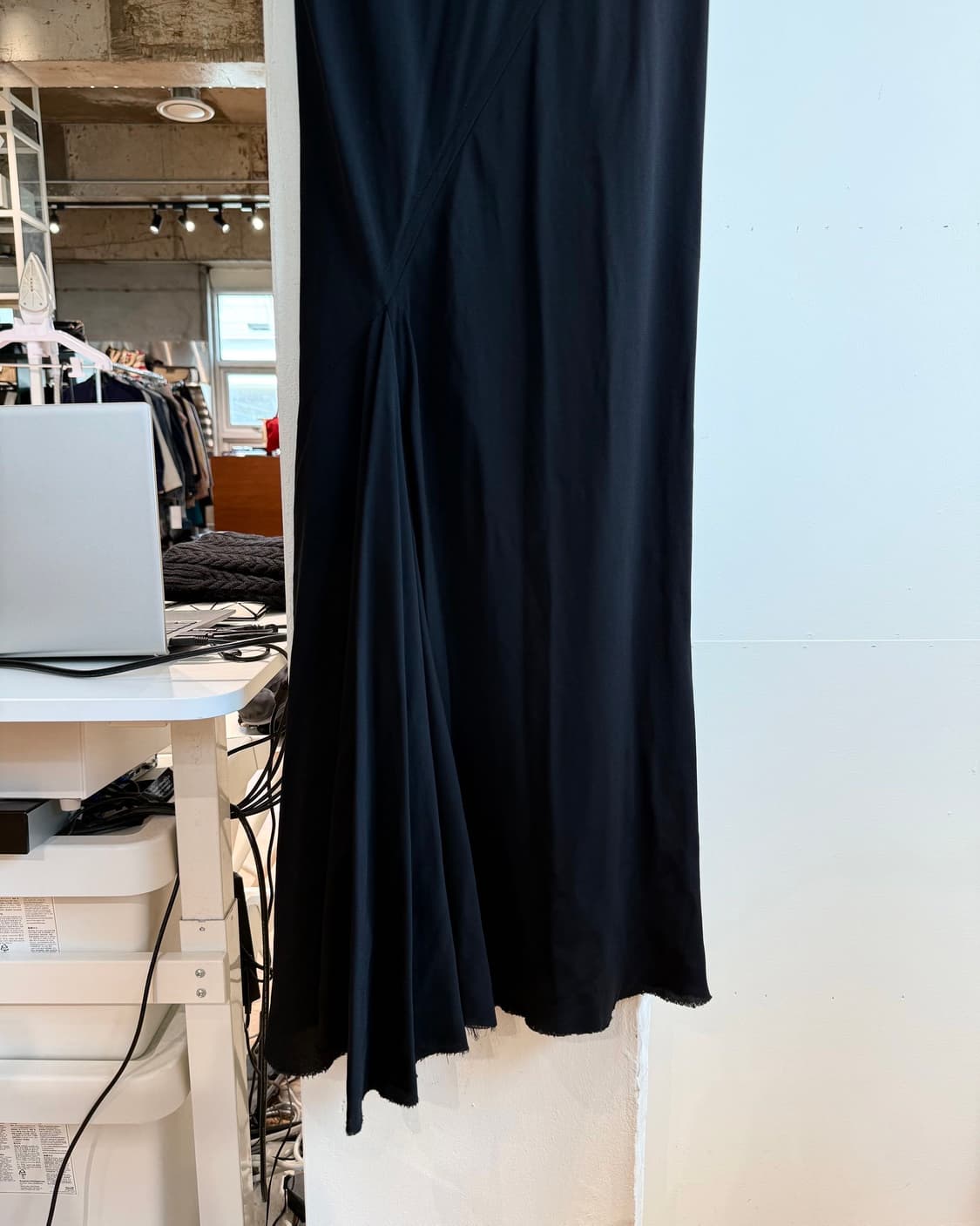 릭 오웬스 16ss 블랙 셔링 롱 스커트  상품이미지7