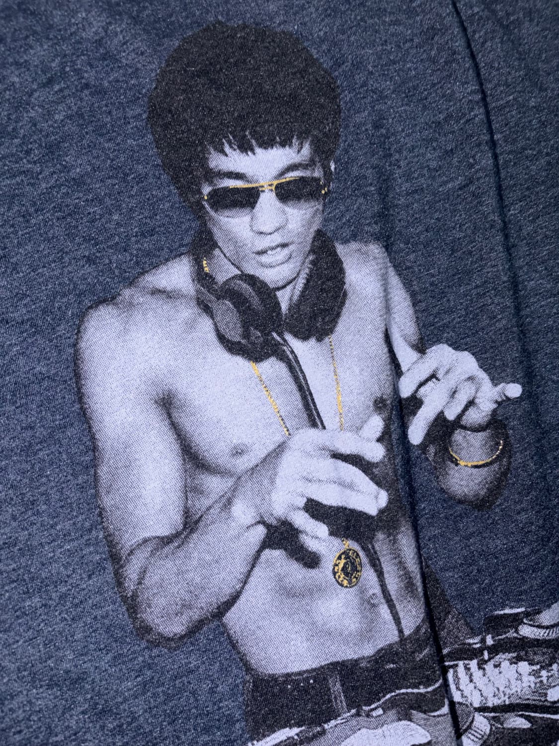 Bruce Lee DJ Turntable T-Shirt 상품이미지4