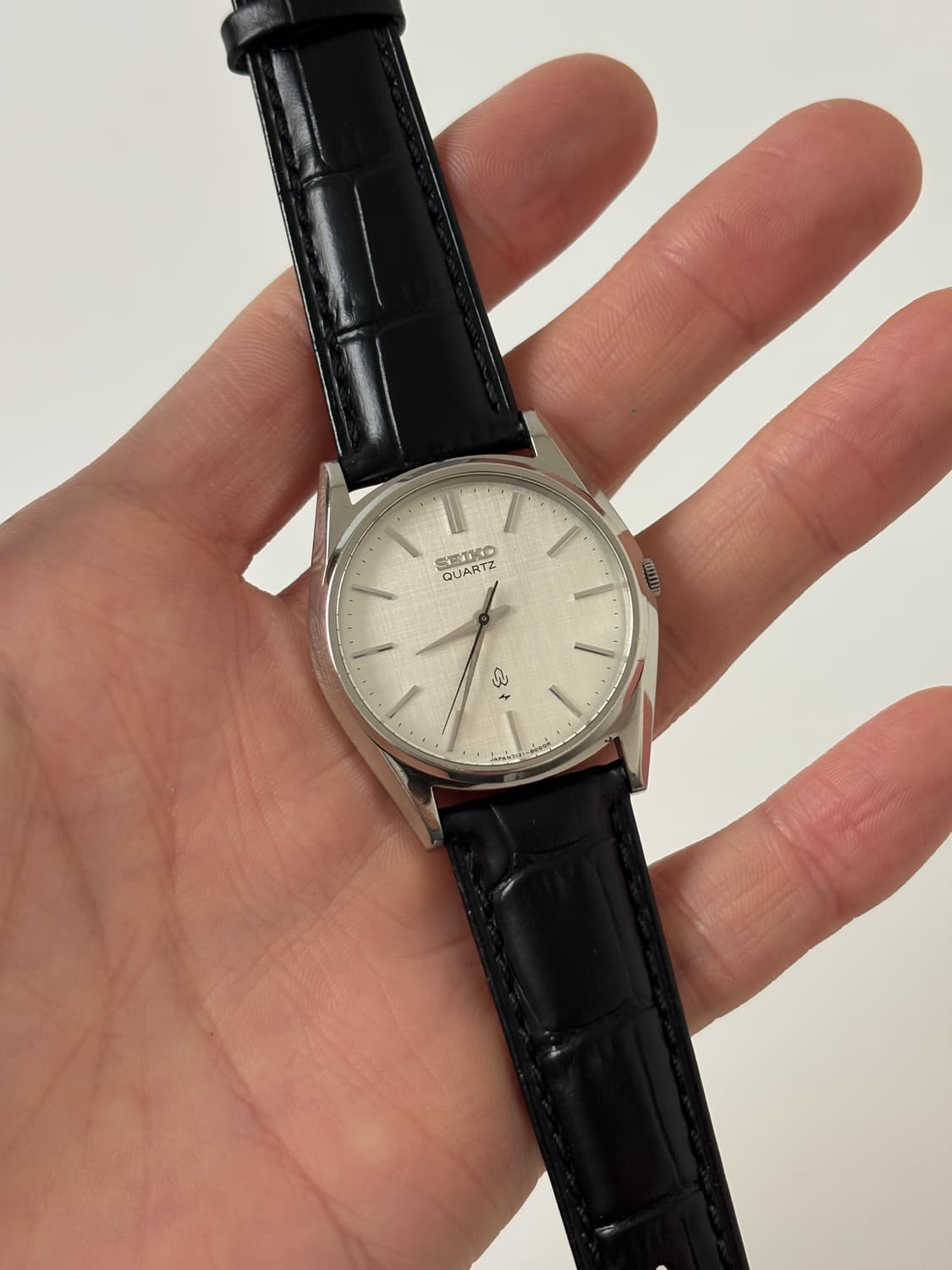 1980s Linen Dial Silver Quartz 상품이미지2