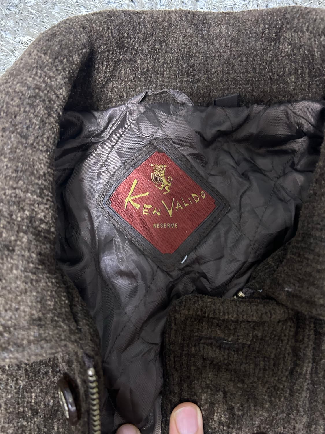 일본판 켄발리도 트위드 집업자켓 사이즈 105 상품이미지3