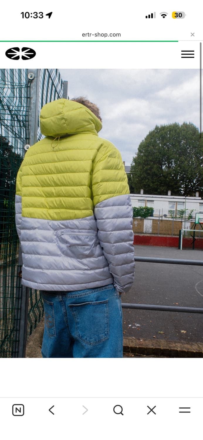 이알티알 경량패딩 라임 상품이미지4