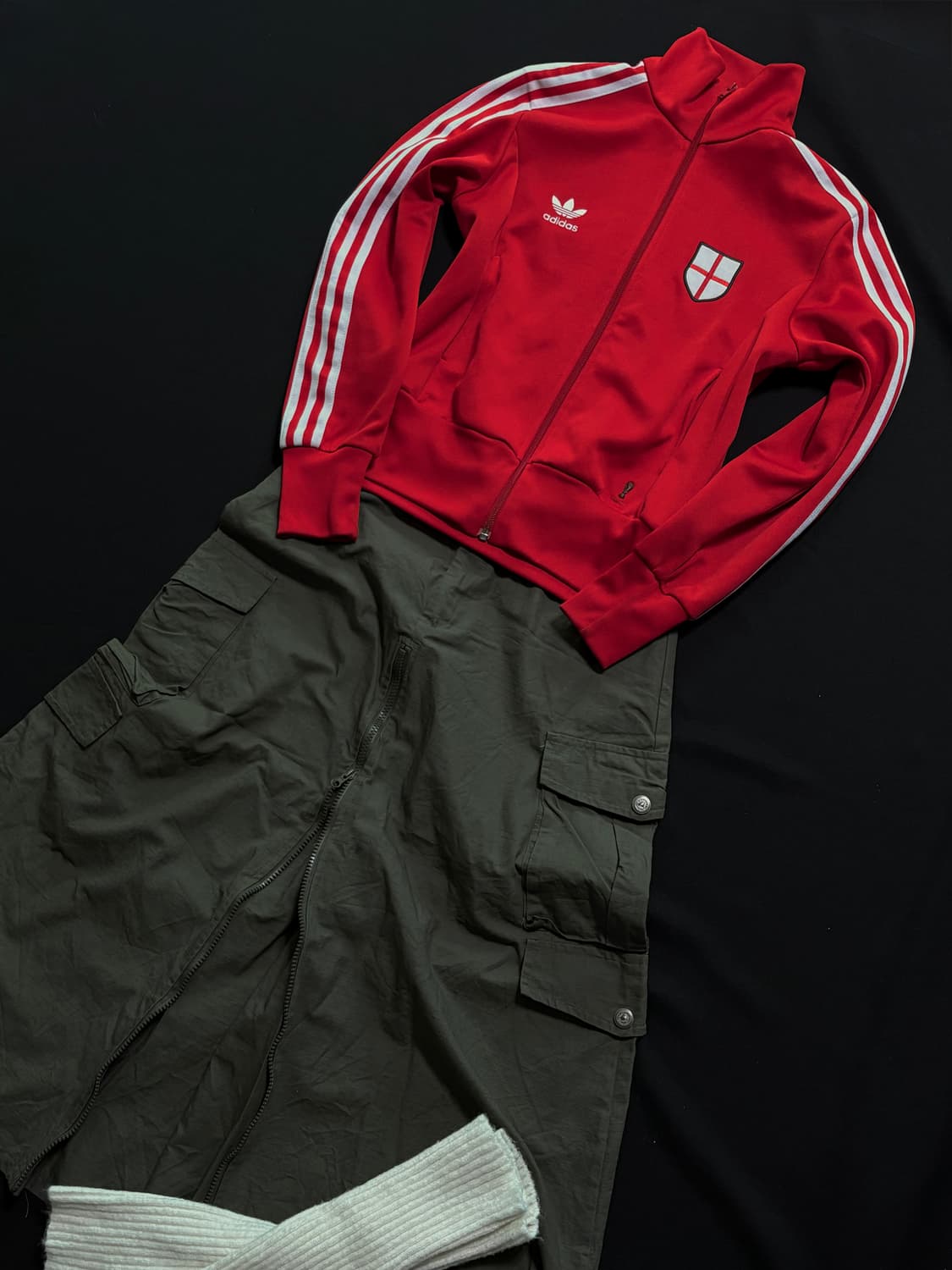 3set) 아디다스 잉글랜드 져지/G.O.A st 스커트/레그워머 세트 상품이미지1