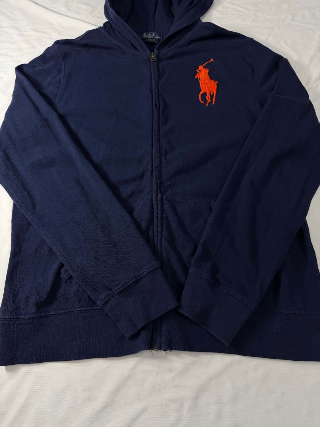 폴로 랄프로렌 빅포니 후드집업 네이비오렌지 상품이미지5