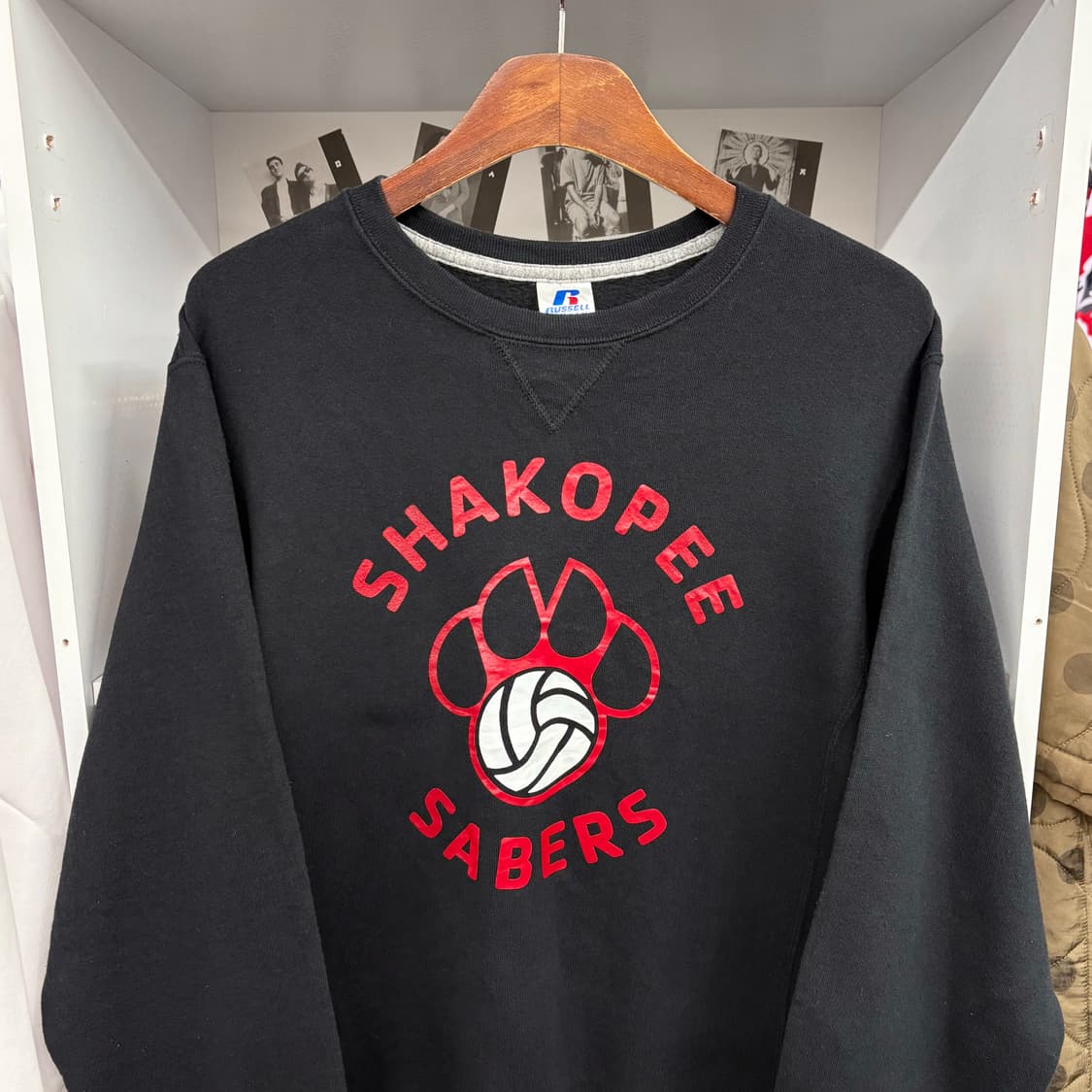 (L) 러셀 프린팅 라운드 맨투맨 상품이미지2