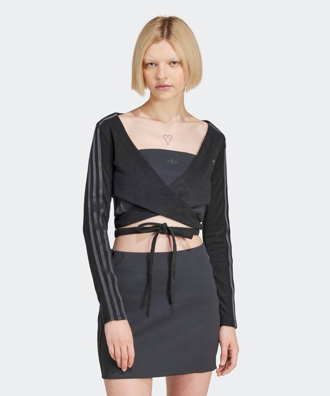 [단종] 아디다스 랩어라운드 가디건 - 블랙 상품이미지1