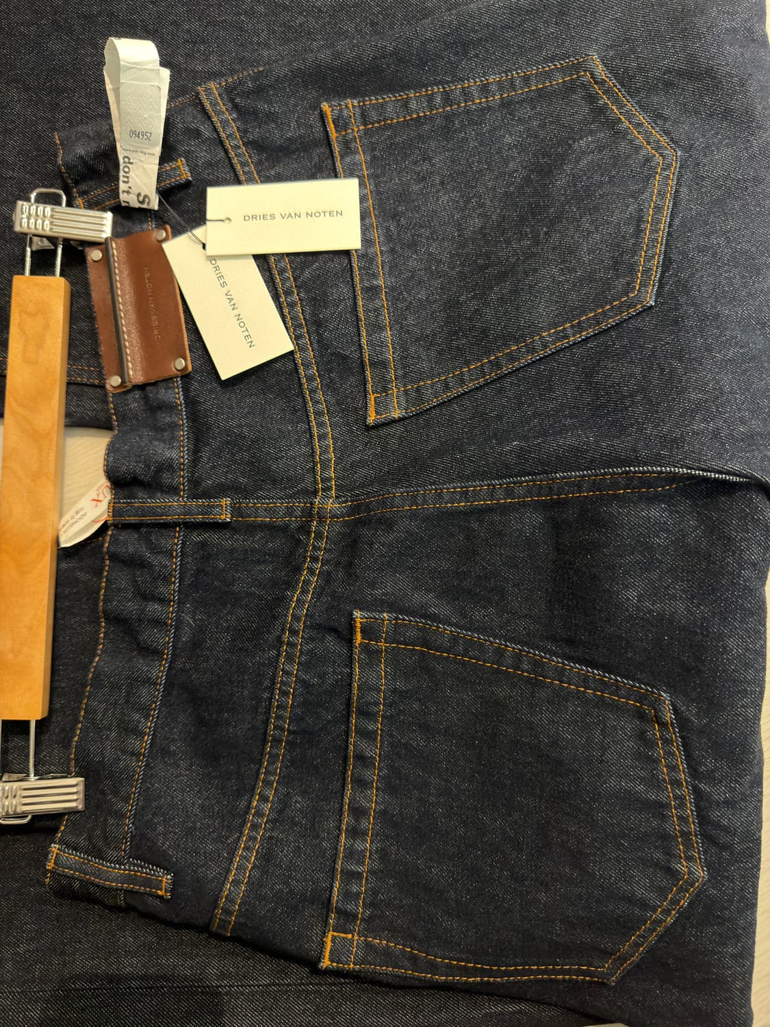 드리스반노튼 스트레이트 데님 진 인디고 상품이미지1