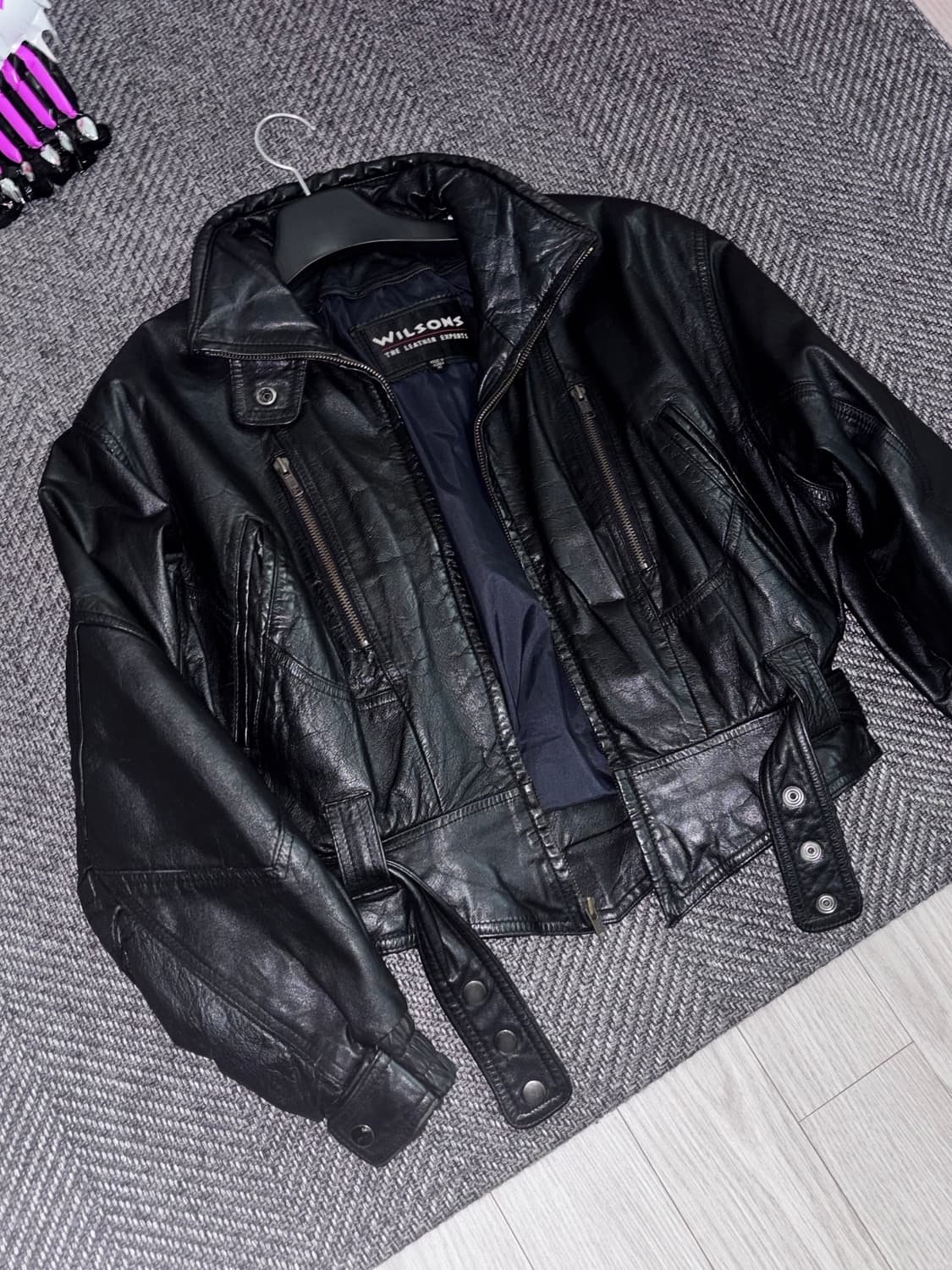 빈티지 레더자켓 윌슨레더 상품이미지1