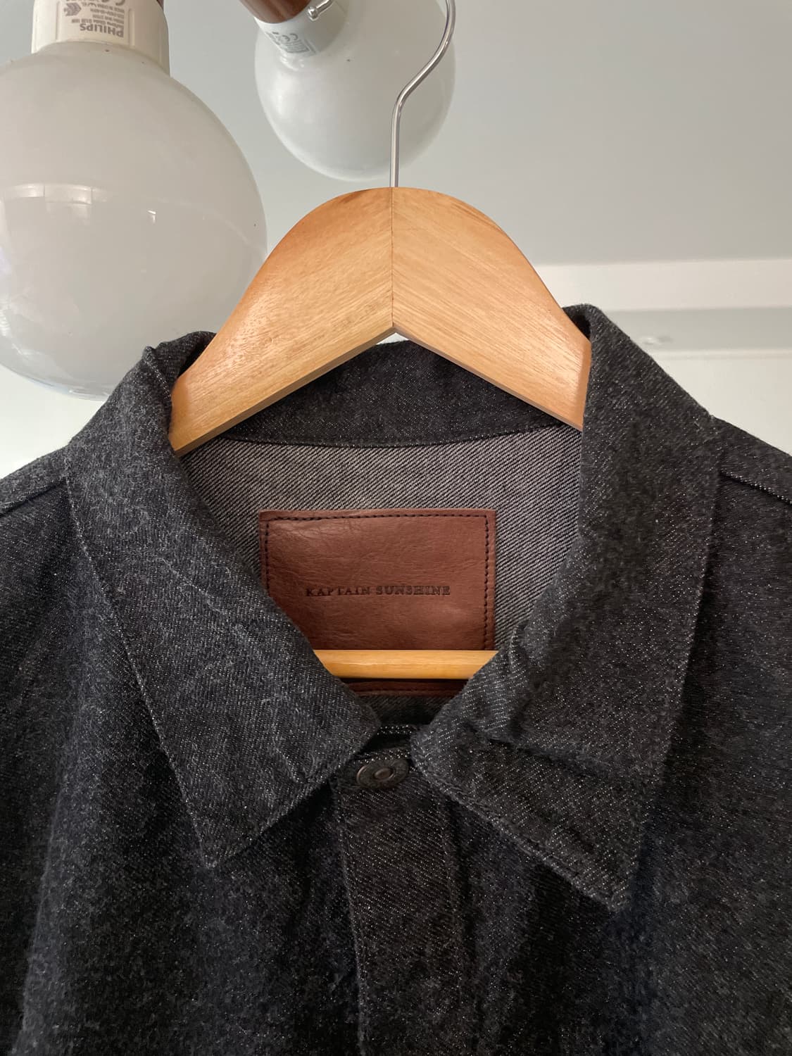 캡틴선샤인 데님 트러커1P 자켓 블랙원워시 4 상품이미지2