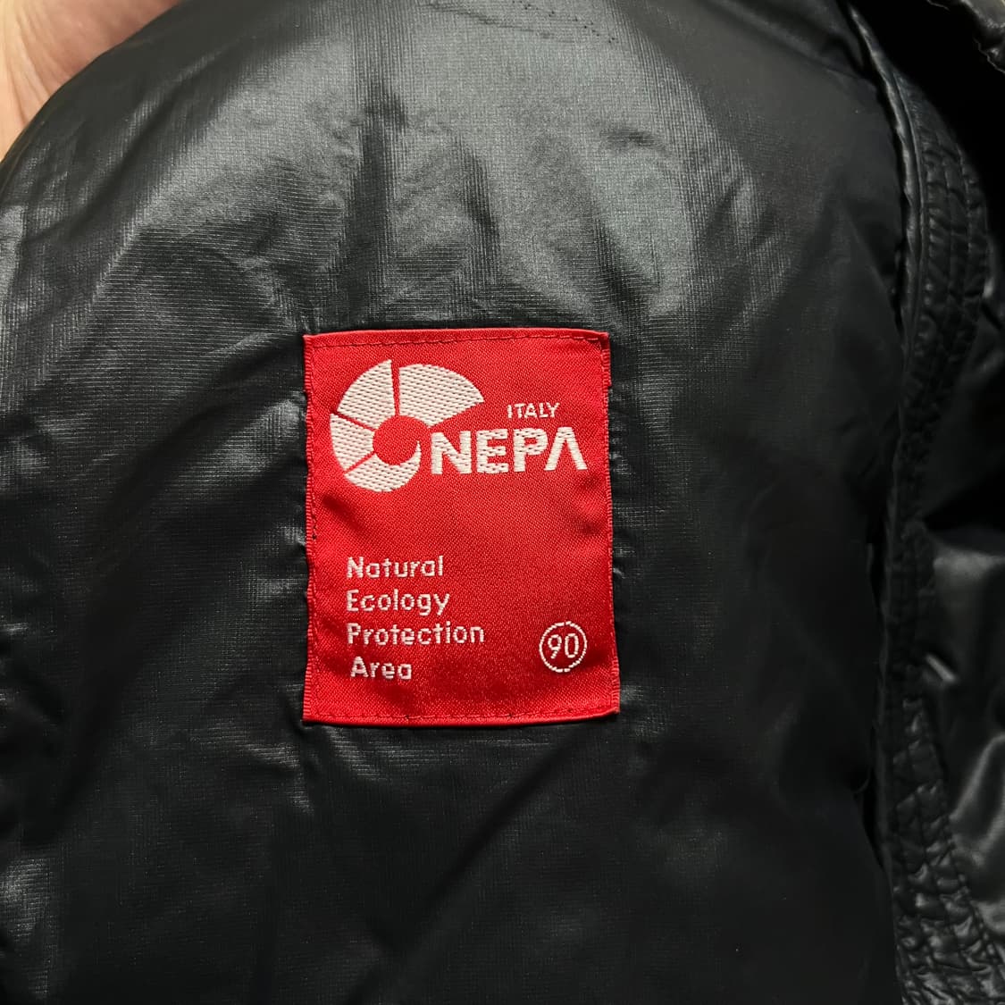 네파 구스다운 800 로고 경량패딩 점퍼 [블랙] S/90 상품이미지6