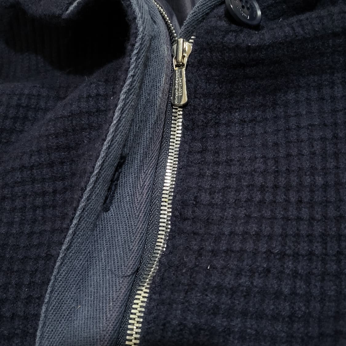 킨록 앤더슨 패딩 니트 집업 자켓 네이비 (77) 상품이미지9