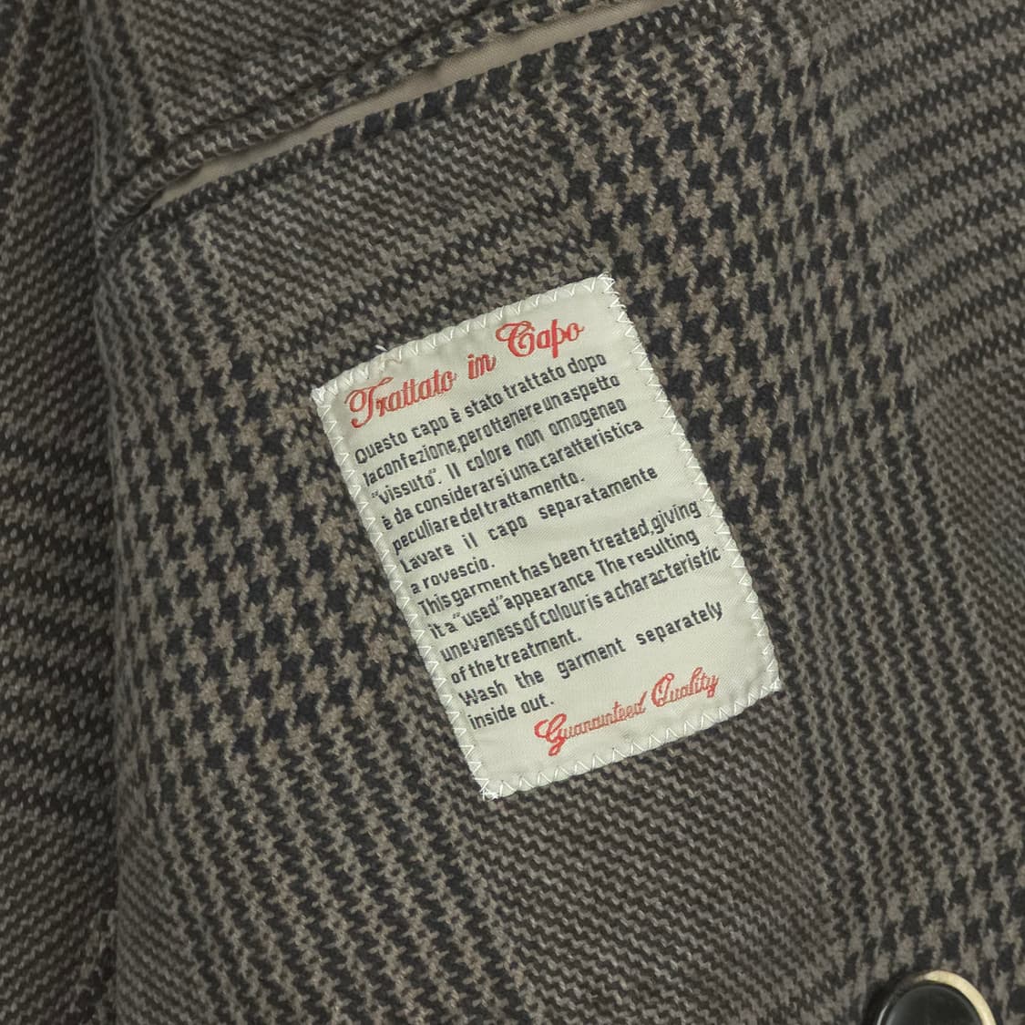 [48(M~L)] L.B.M. 1911 코튼 체크 더블코트 상품이미지7