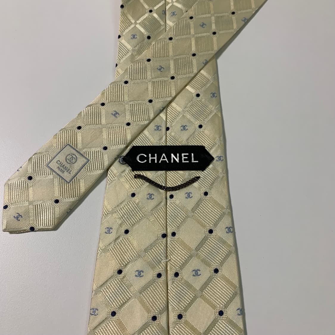 샤넬(CHANEL) 신형라벨 모노그램 명품넥타이 A등급 상품이미지4