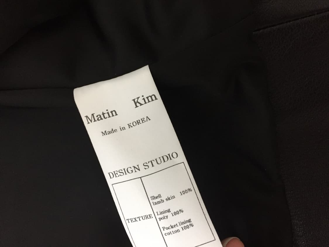 마뗑킴 양가죽 라이더 레더자켓  M 상품이미지3