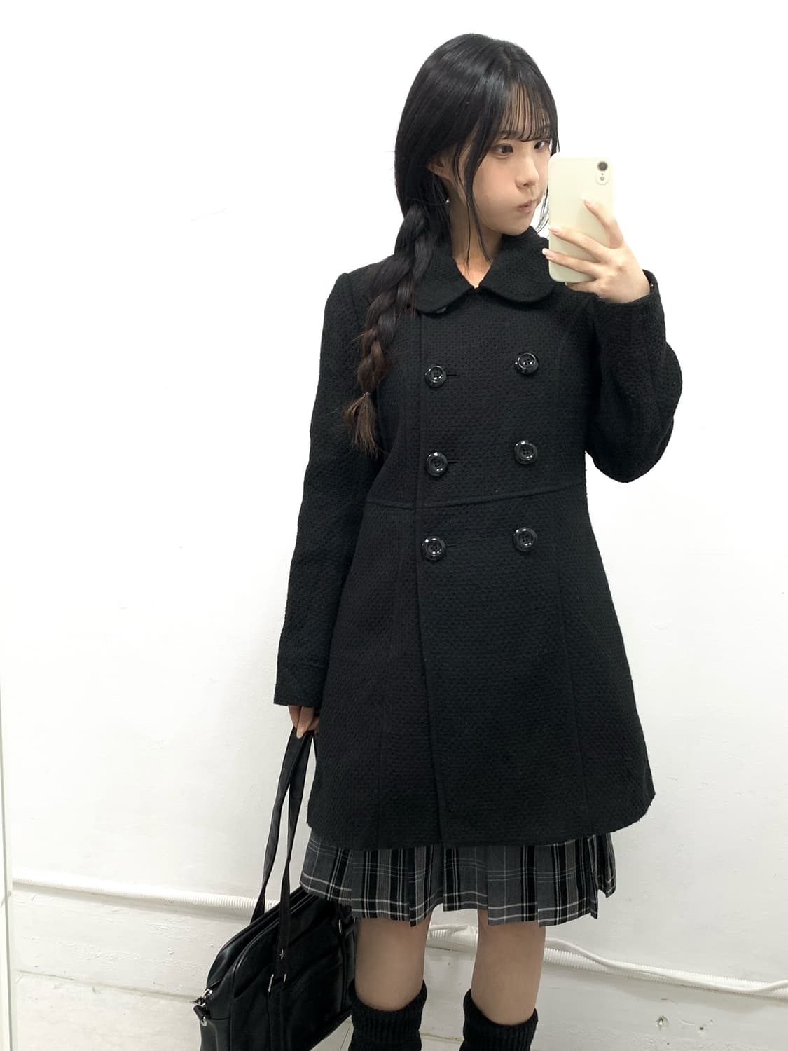 [POM PONETTE] 폼포넷 너드걸 도쿄걸 체크 스커트 상품이미지2