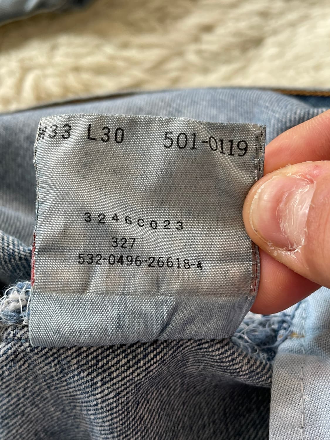 USA 리바이스 501 데님 팬츠 바지 상품이미지3