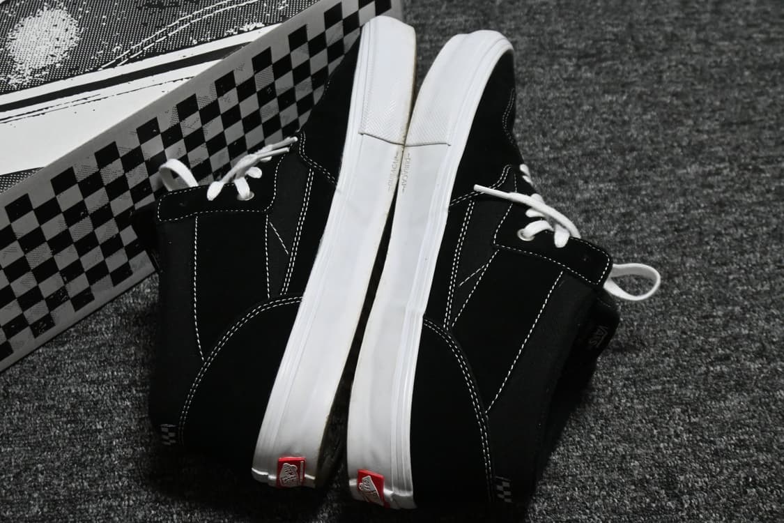 (310) 반스 스케이트 하프캡 검흰 상품이미지4