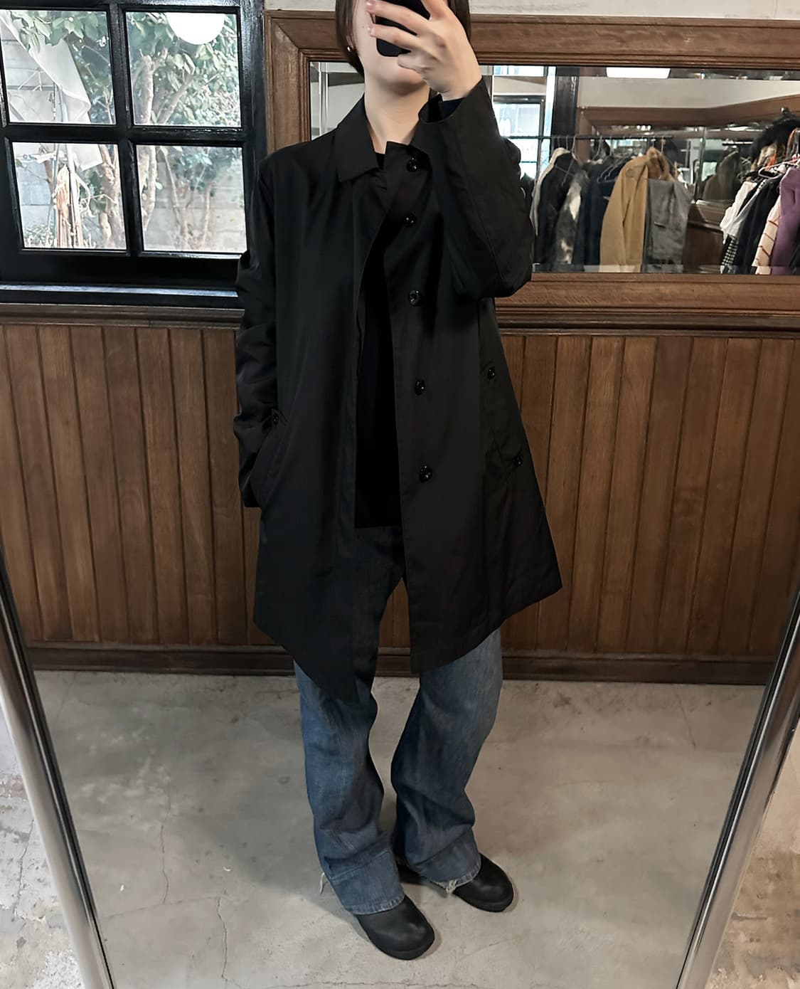 NEWYORKER quilted liner balmacaan coat 상품이미지5