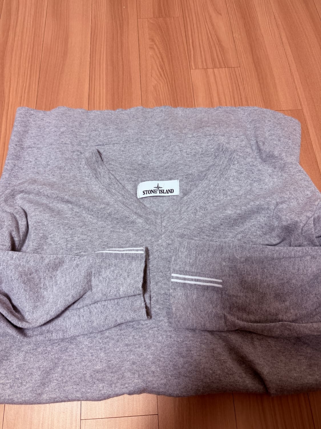 스톤아일랜드 V넥 니트 XL 그레이 stoneisland 상품이미지3