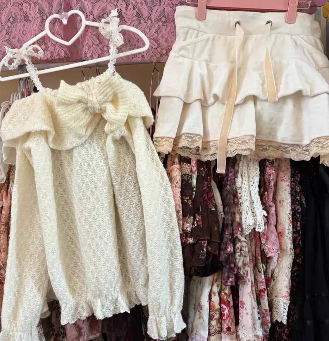 리즈리사 핀터레스트 히메갸루 리본 니트  상품이미지2