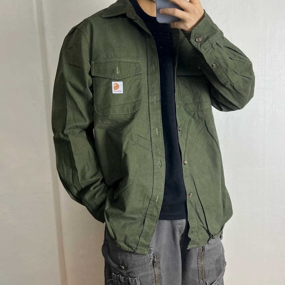 칼하트 투포켓 워크셔츠 상품이미지1