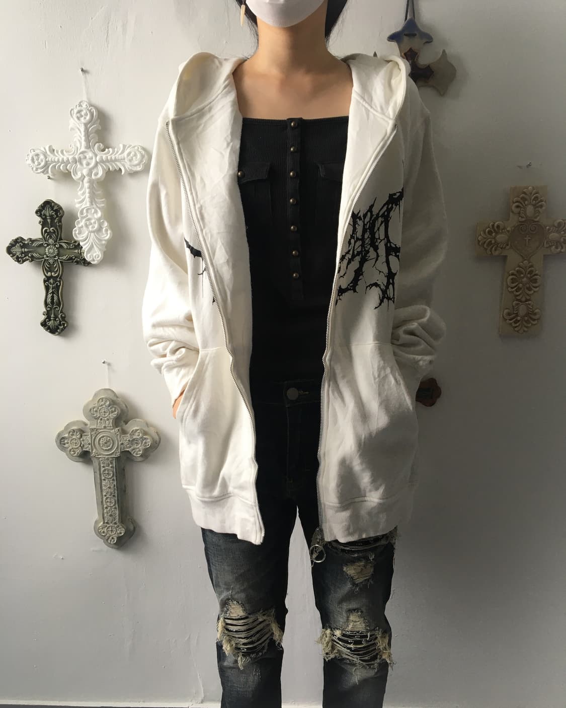 Reflem Devil Hood printing cut off hood  상품이미지10