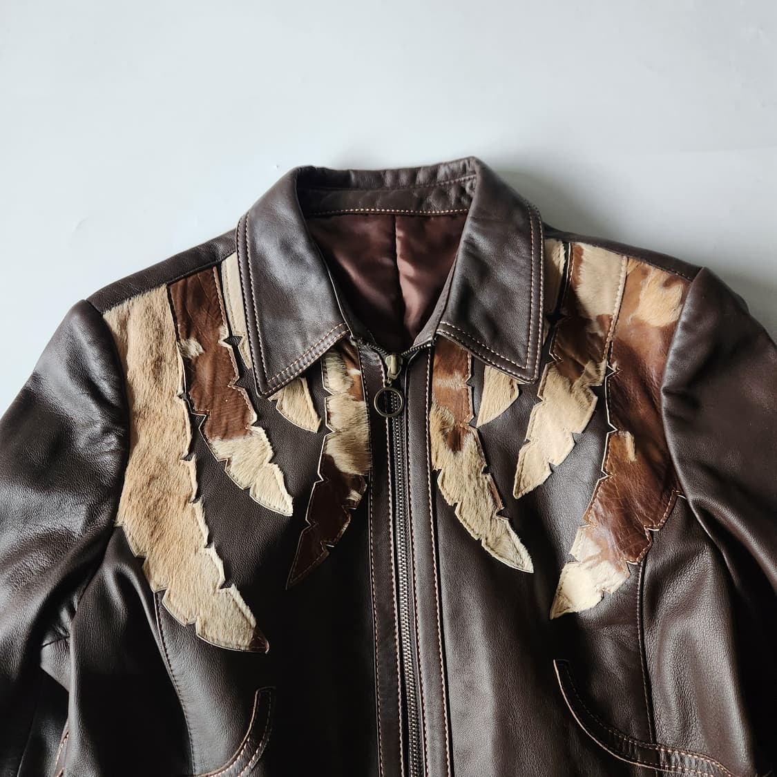 빈티지 웨스턴 레더자켓 상품이미지4