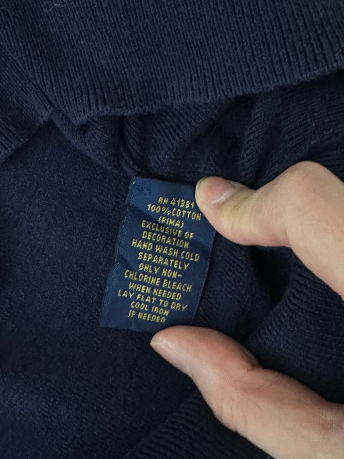 폴로랄프로렌 피마코튼 니트 티셔츠 상품이미지5