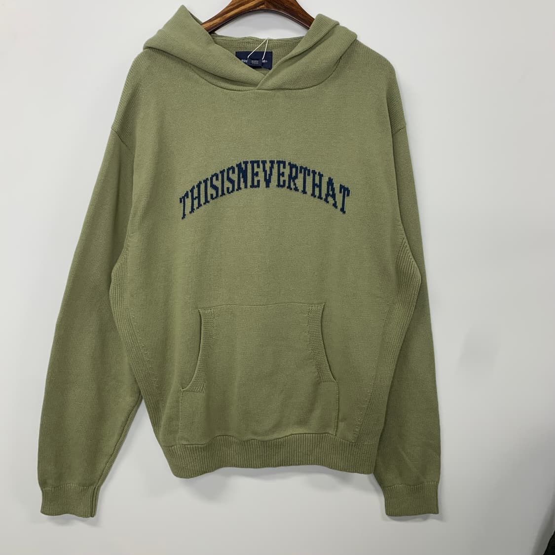 디스이즈네버댓 말차 니트 후드티 상품이미지2
