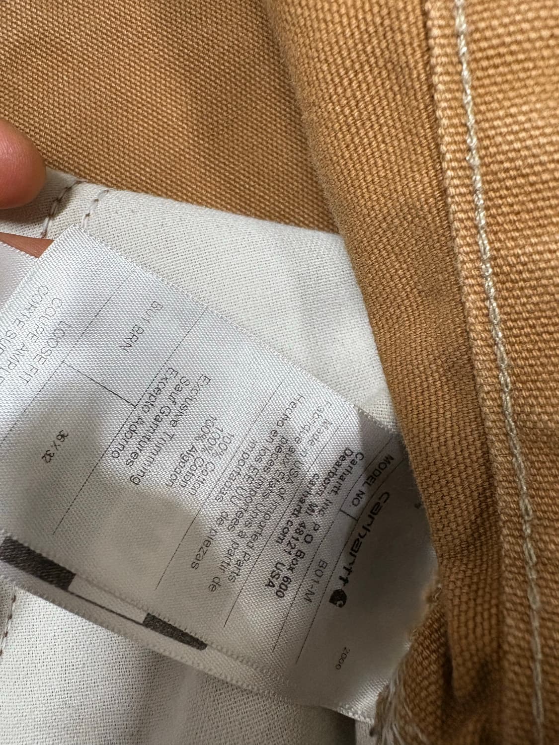 칼하트 더블니 32x36 made in usa 상품이미지4