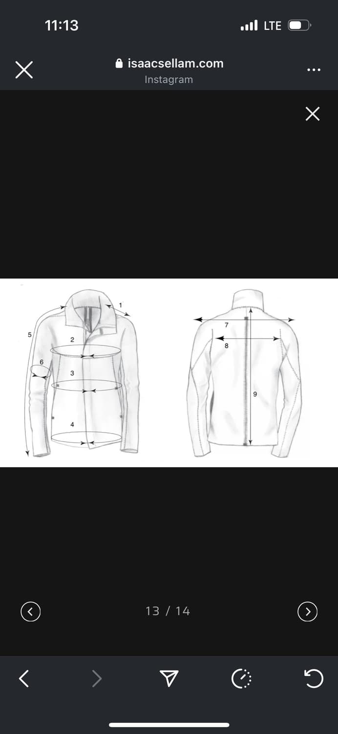 Isaac sellam 휴머노이드 자켓 m size 상품이미지6