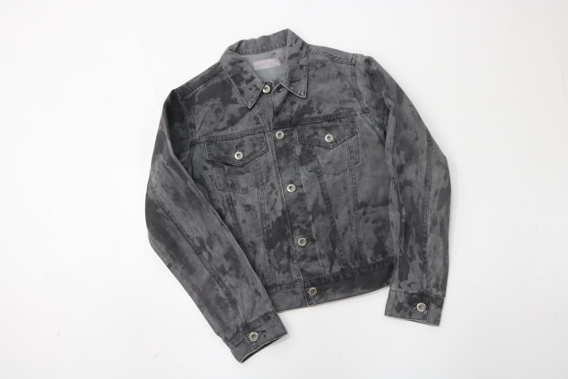 드레싱룸(DRESSING ROOM) 빈티지 워싱 블랙 데님 자켓 상품이미지2