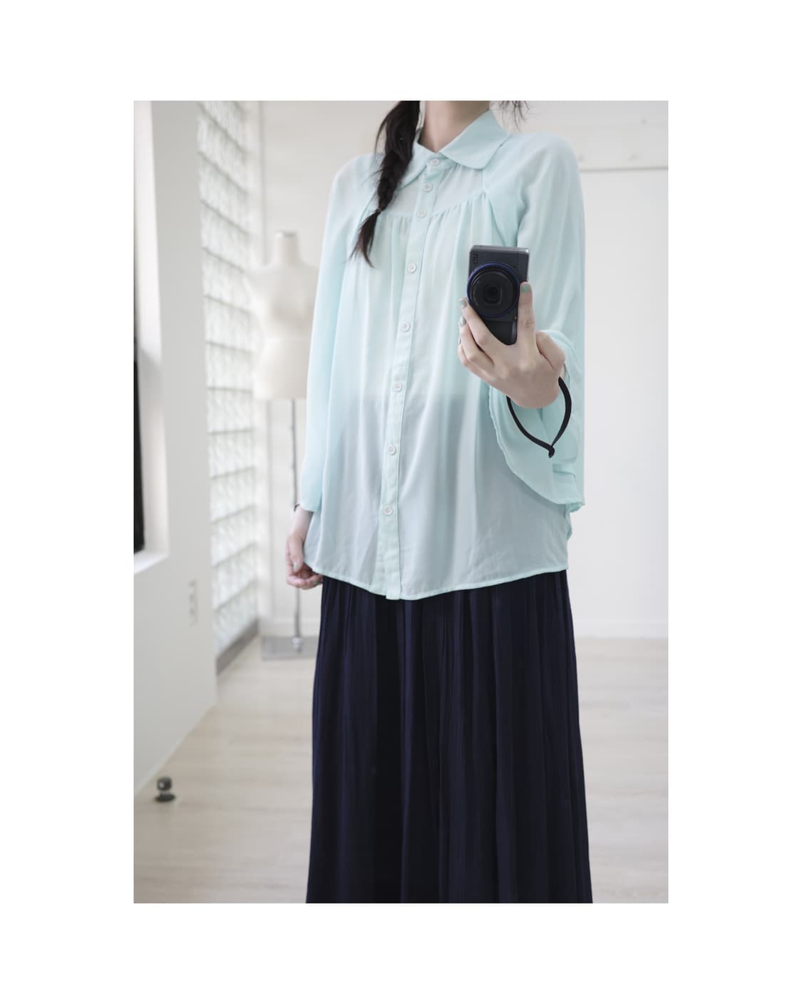 Mint round collar blouse 상품이미지1