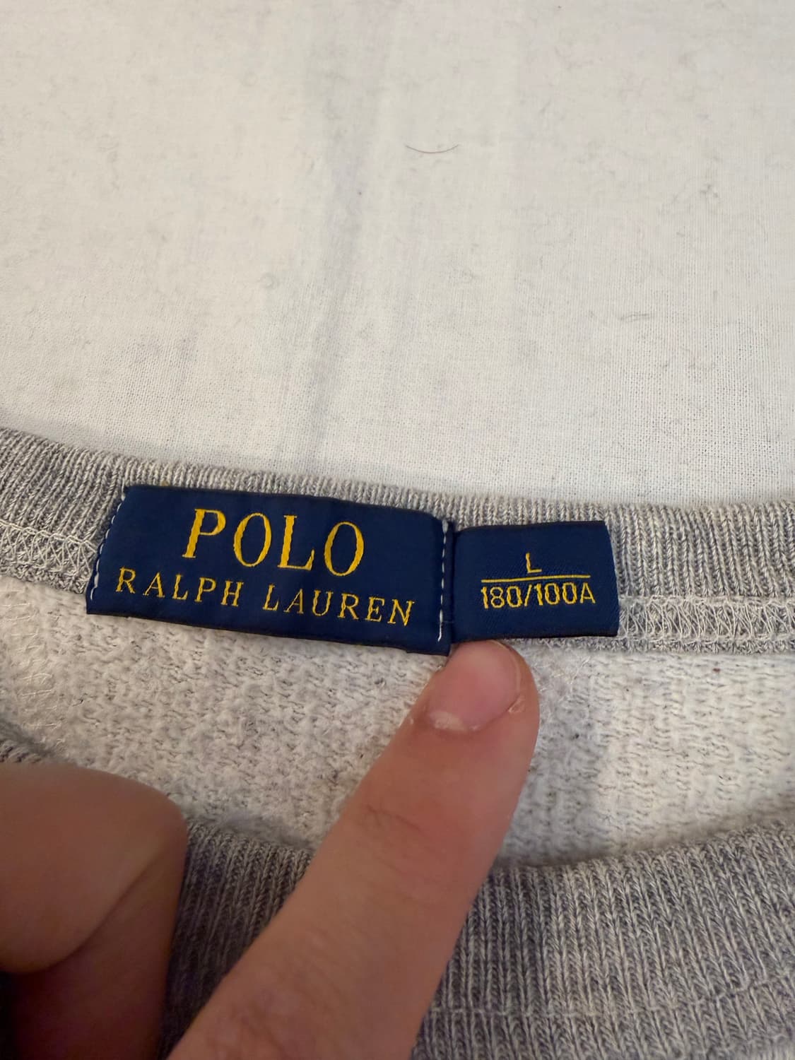 폴로 랄프로렌 USRL 스쿼드론 더블 V 스웻셔츠 그레이 상품이미지6