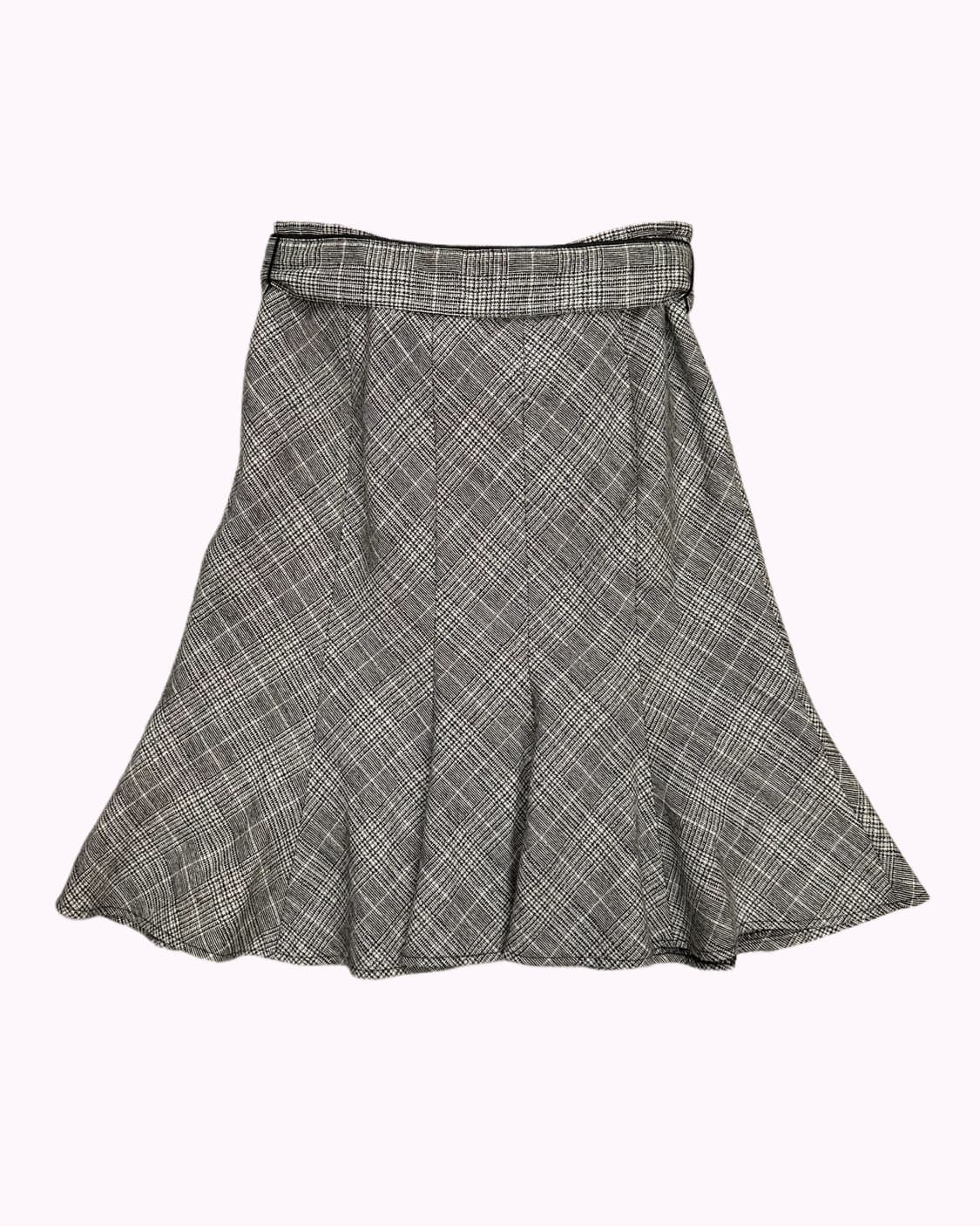 glitter check belted ribbon skirt 상품이미지4