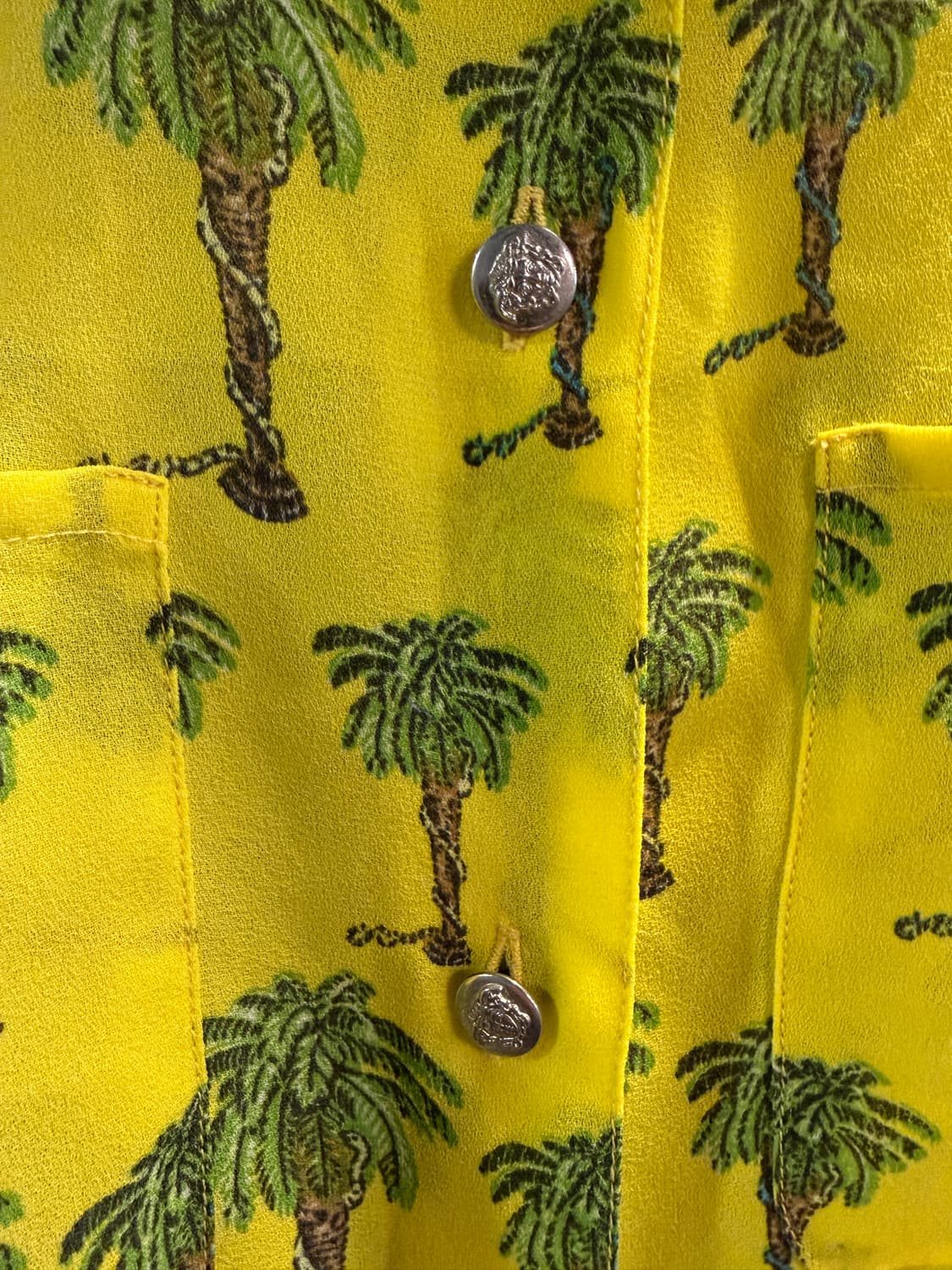 베르사체 진스 쿠튀르 빈티지 팜트리 셔츠 L 상품이미지2