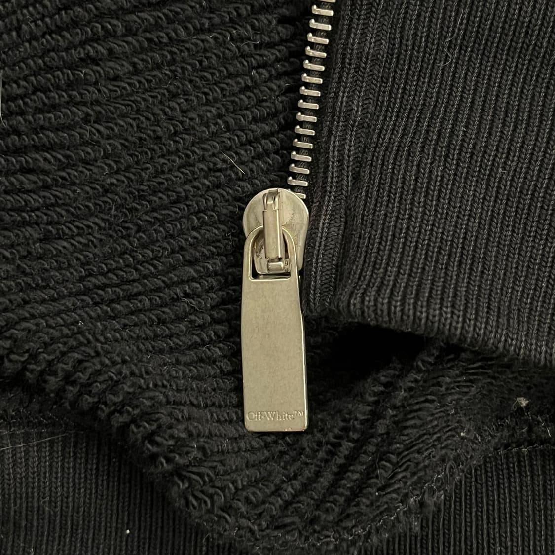 [정품/M] 24SS 오프화이트 타투 애로우 블랙 후드집업 b17 상품이미지6