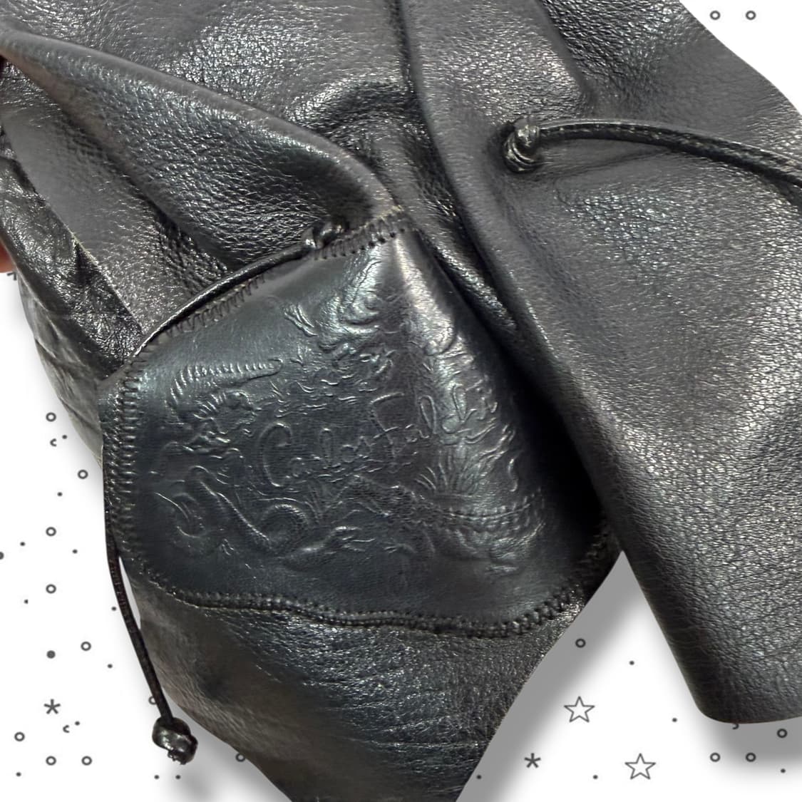  Carlos Falchi 레더 미니 가죽 크로스백 상품이미지3