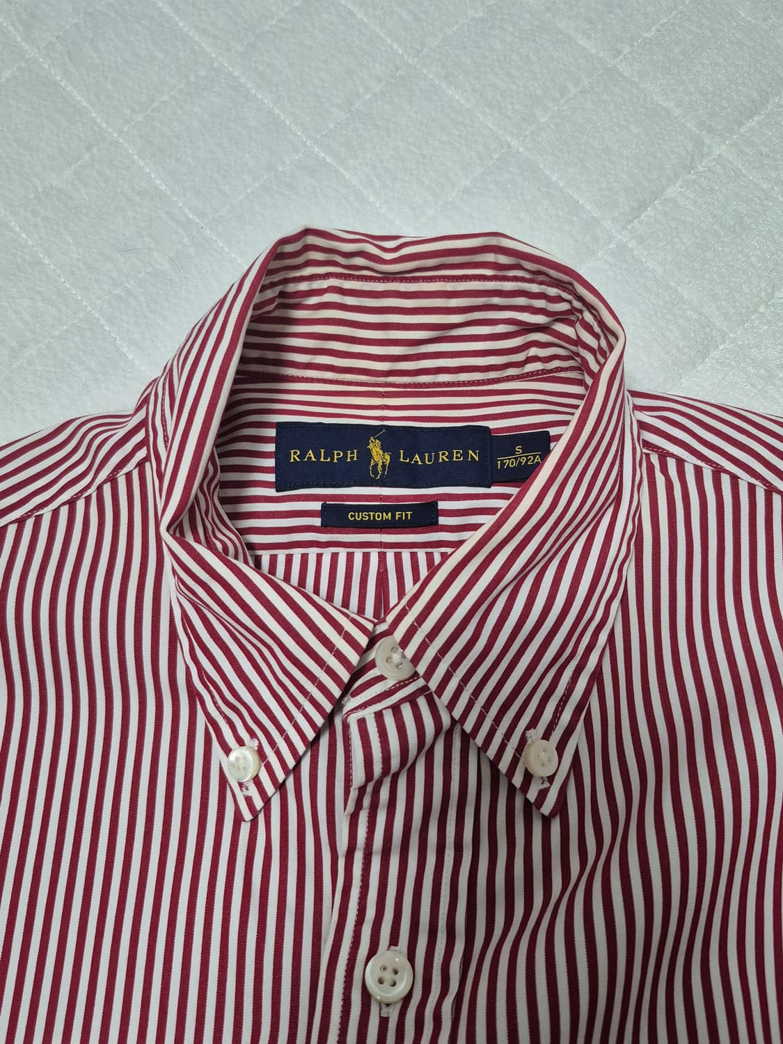 폴로랄프로렌 레드/화이트 스트라이프 셔츠 남성 S사이즈 상품이미지4