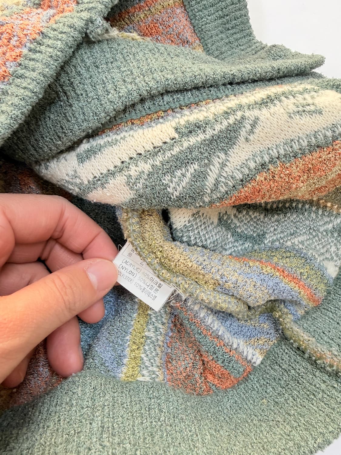 90s Old Country 케이블 니트 상품이미지4