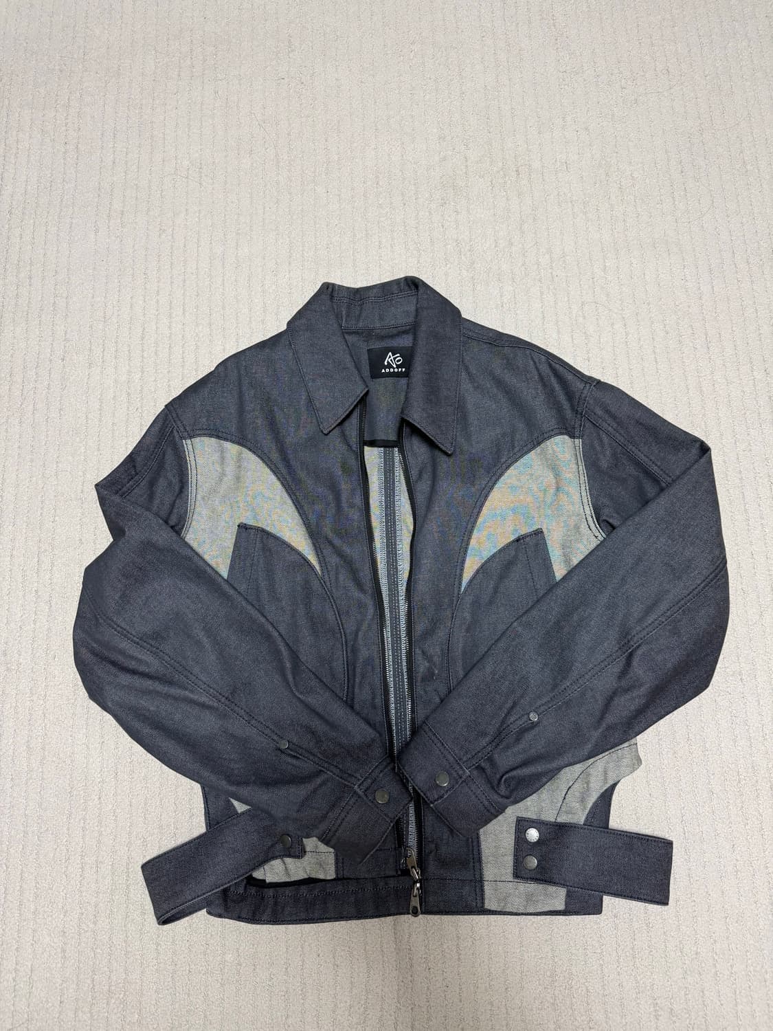 애드오프 사이드 탭 데님자켓 SIDE TAP DENIM JACKET-M  상품이미지2