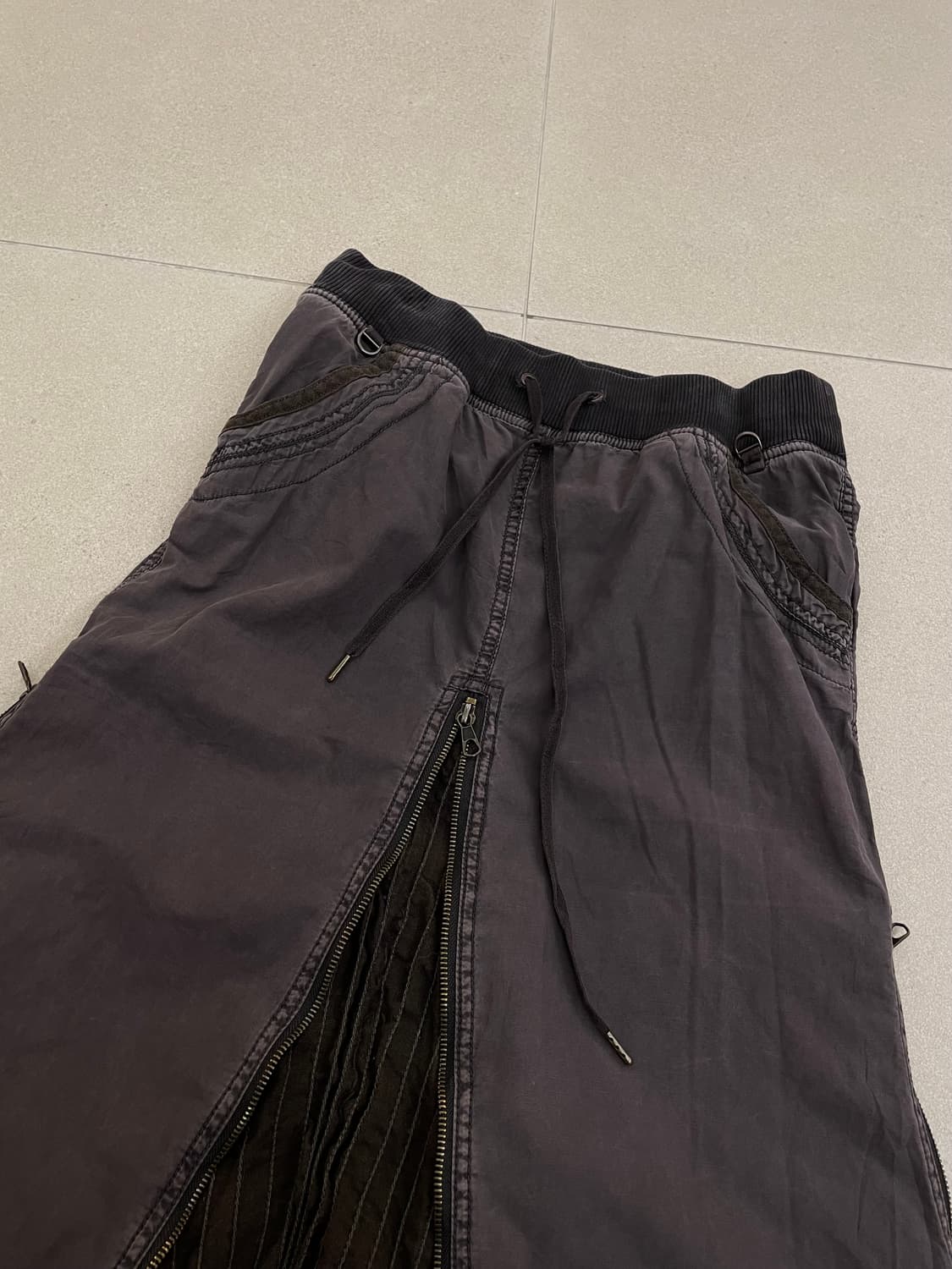 고아 지퍼 롱스커트 상품이미지2