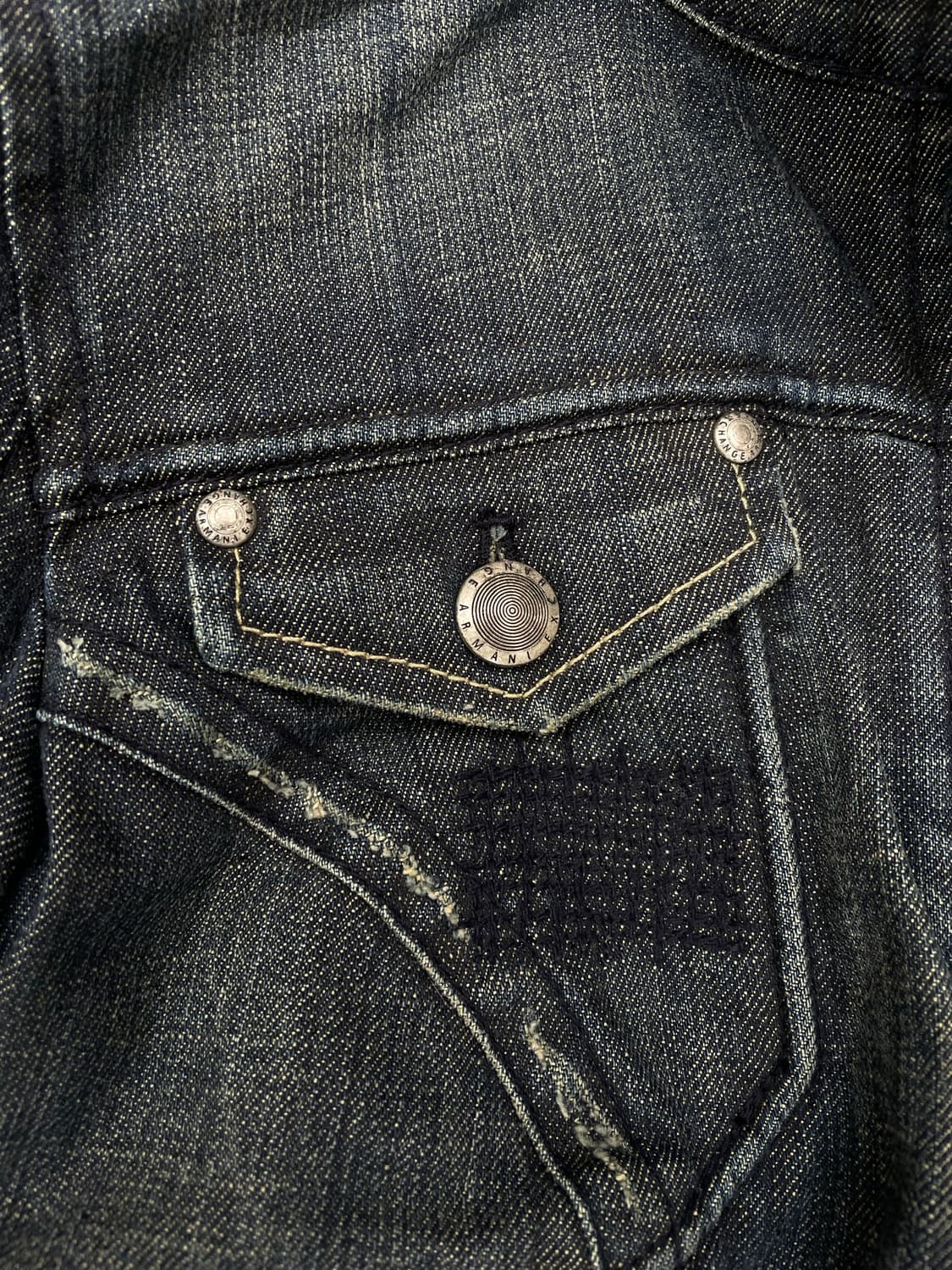 아르마니 익스체인지 하이넥 데님 자켓 상품이미지4