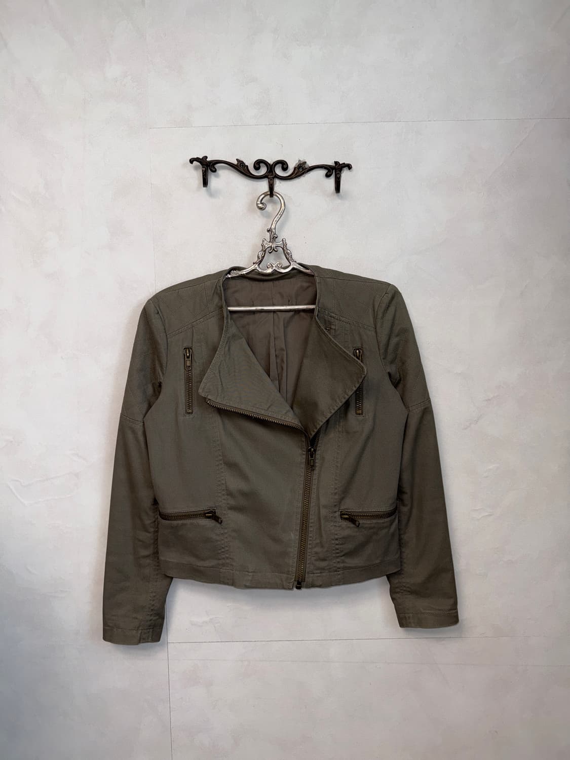 Ash khaki cotton rider jacket  상품이미지1