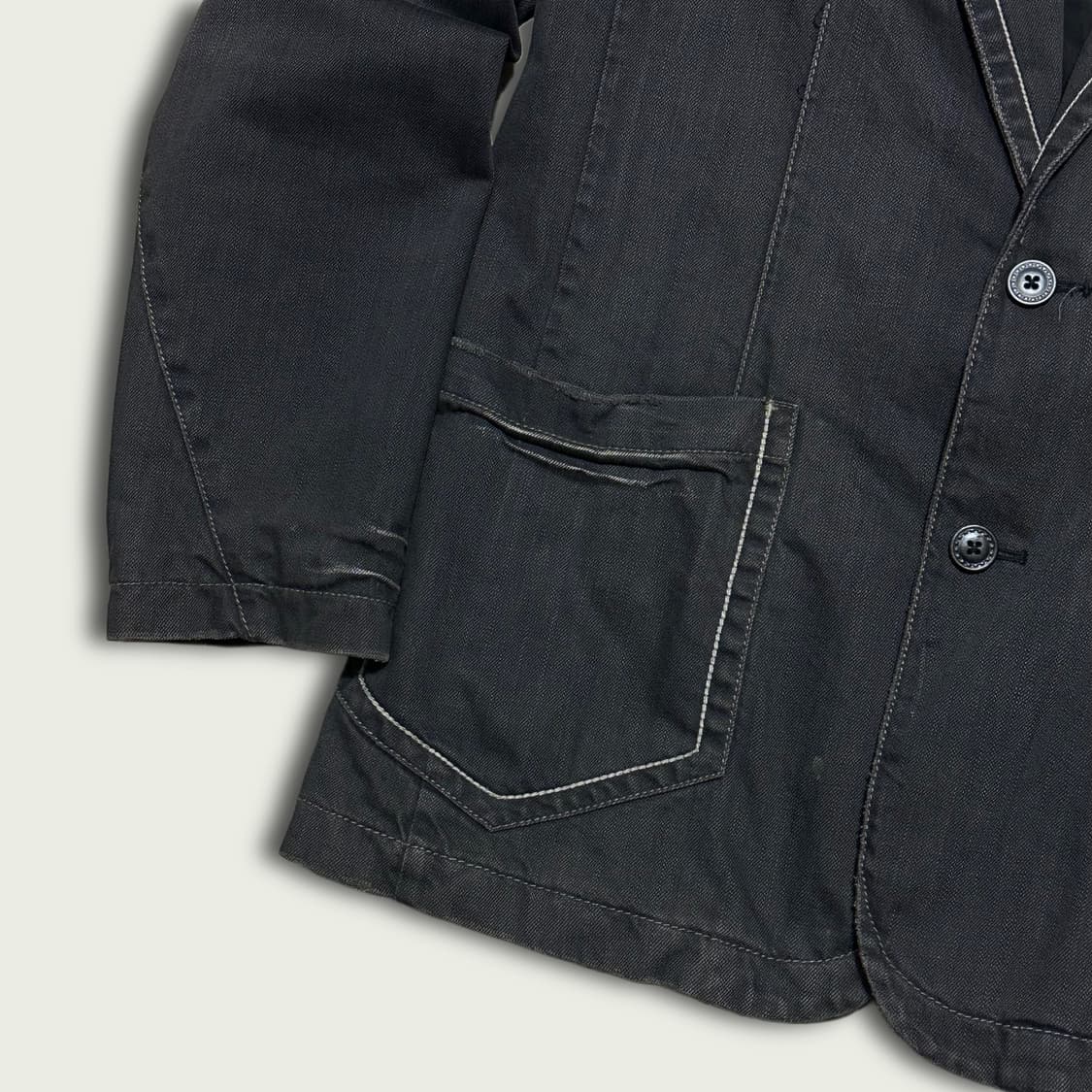 아르마니 익스체인지 스티치 데님 블레이저 상품이미지4